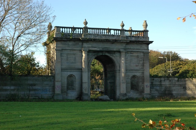 The Earl of Ely's Arch, visible from Dodder Park Road, Dublin, by Kieran Swords, 
https://hdl.handle.net/10599/7375
(South Dublin Libraries) 