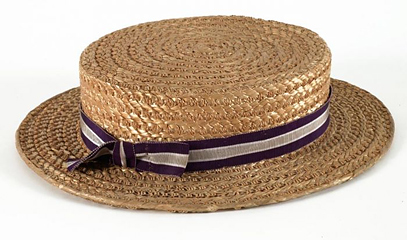 Straw Hat from Rathvilly School, Birmingham.