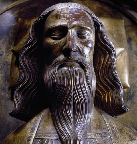 King Edward III's face from his bronze effigy in Westminster Abbey.
