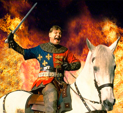 A still from Kennet Branagh's acclaimed 1989 film, 'Henry V.'