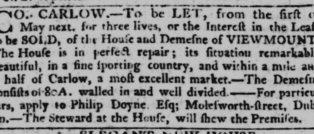 Viewmount House, County Carlow