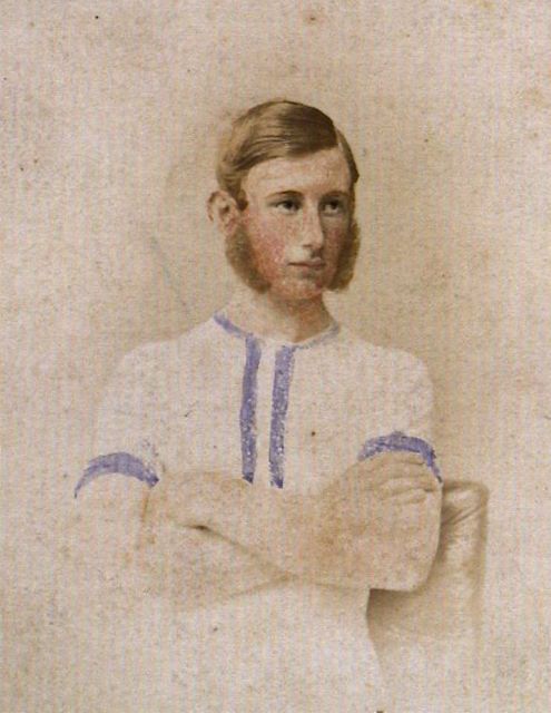 I think this is Tom dressed in sporting whites at Eton.