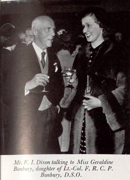 Geraldine Bunbury with F.I. Dixon, 1953