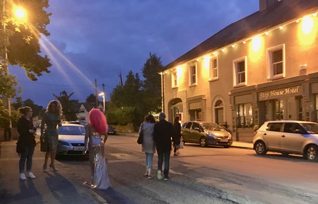 The people strolling the streets of Main Street, Borris, tends to look a little more colourful when the Festival of Writing & Ideas is on. 