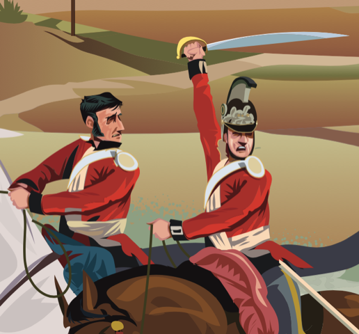 The Races of Castlebar. From an illustration by Derry Dillon, extracted from Past Tracks (2021).