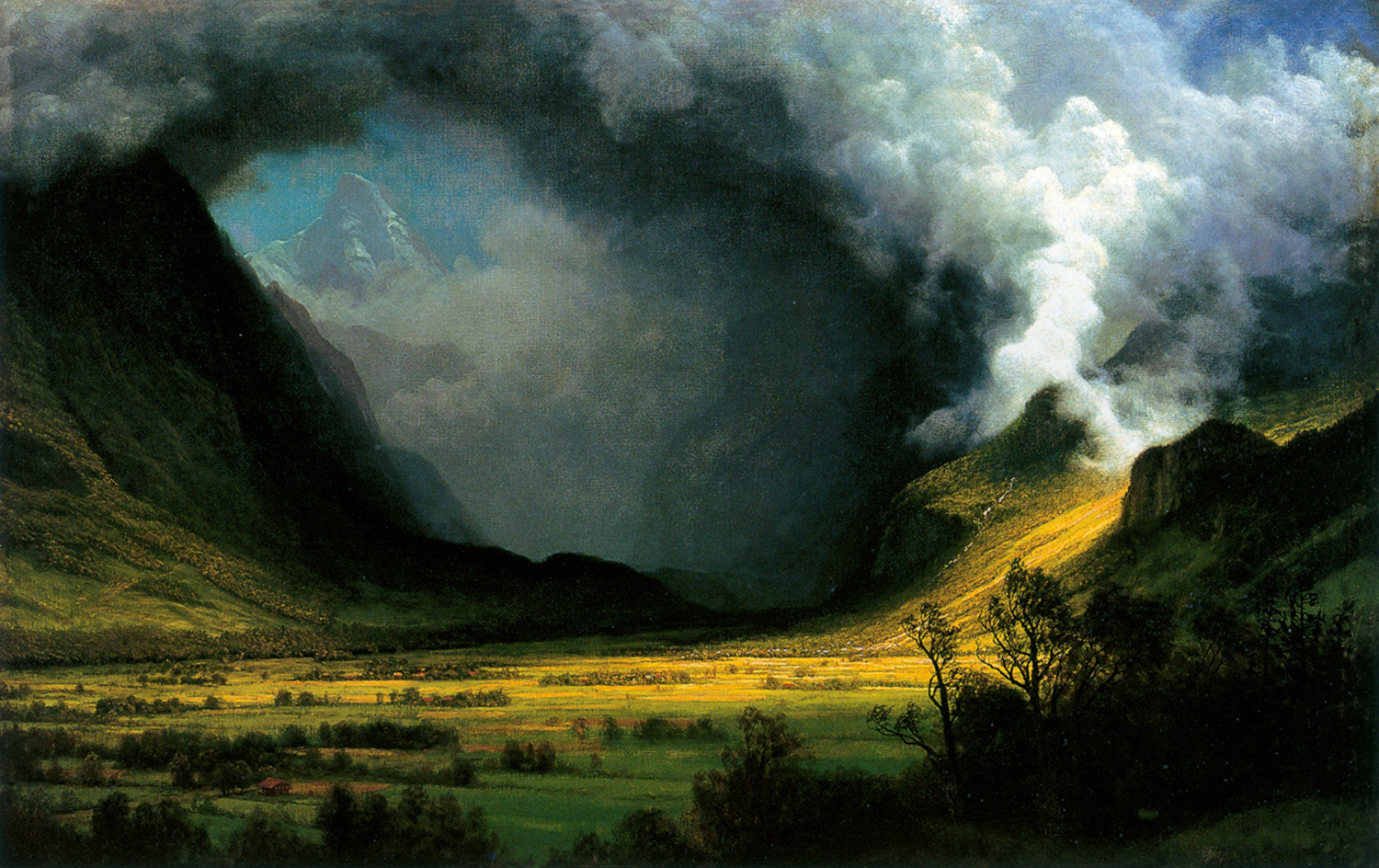 'Storm in the Mountains' by Albert Bierstadt.