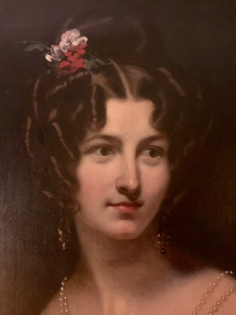 Close up of Lady Rathdonnell (née Anne Lefroy), attributed to
Mayer and dated to August 1829, the year of her marriage to John McClintock.