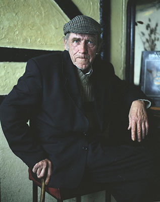  The late Patrick 'Doc' Morrissey pictured by James Fennell
at the Pig & Whistle (O’Neill’s Pub) on Main Street, Portlaw.