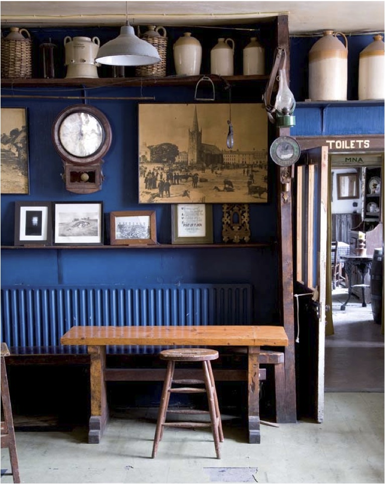 Old whiskey jars and photographs from the Lawrence Collection adorn the upper shelves of the main bar. Photo: James Fennell.