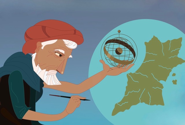 Ptolemy's Map. Illustration: Derry Dillon