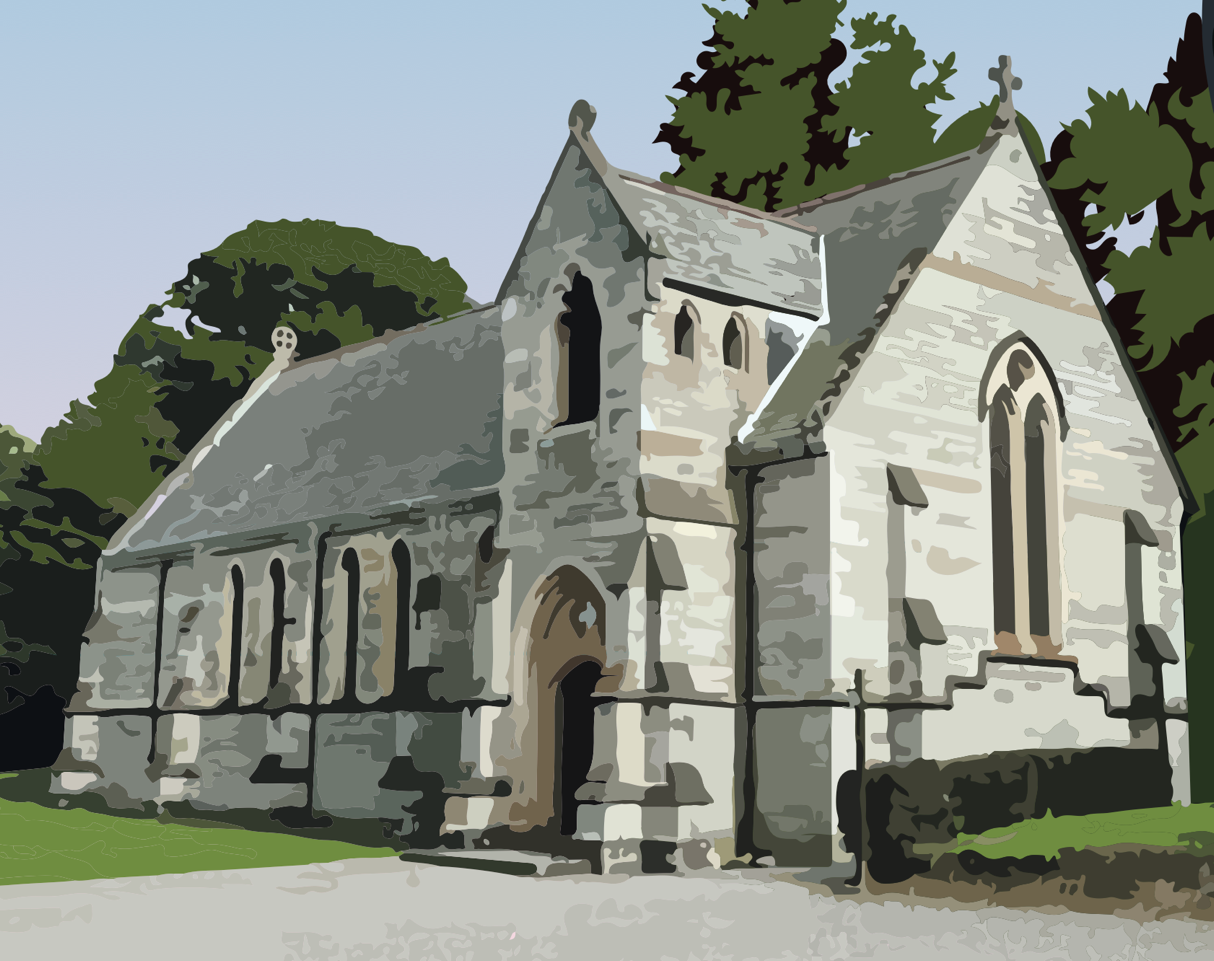 The Chapel at St Columba's. Illustration: Derry Dillon.