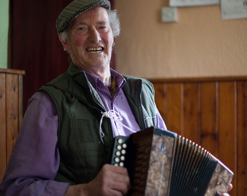 Tomás Ó Nialláin (c. 1932)- Farmer, Policeman & Melodeon Player – Gort, Co. Galway