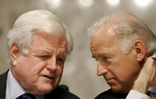 Joe Biden and Teddy Kennedy