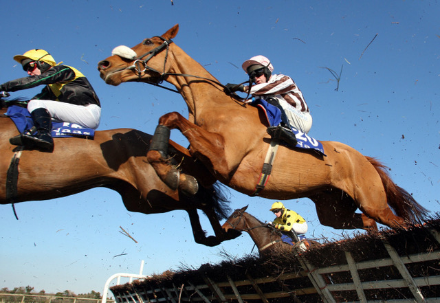 The Naas Supporters Handicap Hurdle at Naas in 2010. Photo: Peter Mooney.