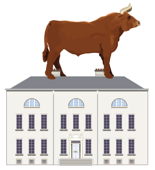Turvey House. Illustration: Derry Dillon.