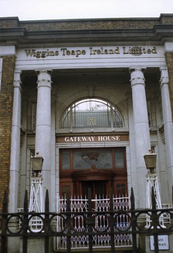 The entrance to the Wiggins Teape builing, formerly Virginia House.