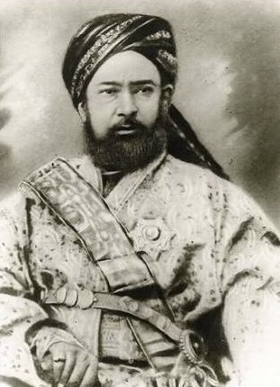 Muhammad Yakub Beg (c. 1820–1877), aka Yakub Padishah, was the Kokandi ruler of Yettishar (Kashgaria), a state he established in Xinjiang from 1865 to 1877. He was recognized as Emir of Yettishar by the Ottoman Empire and held the title of "Champion Father of the Faithful"